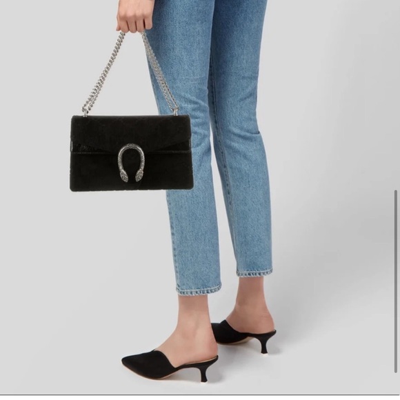 ⛓️ Gucci Velvet Embossed GG Dionysus large Shoulder Bag - Picture 9 of 14